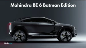 side profile of mahindra be 6 batman edition electric suv