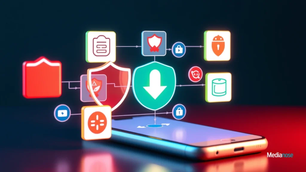 techleez-secure-download-process-a-smartphone-with-shield-icons-antivirus-protection
