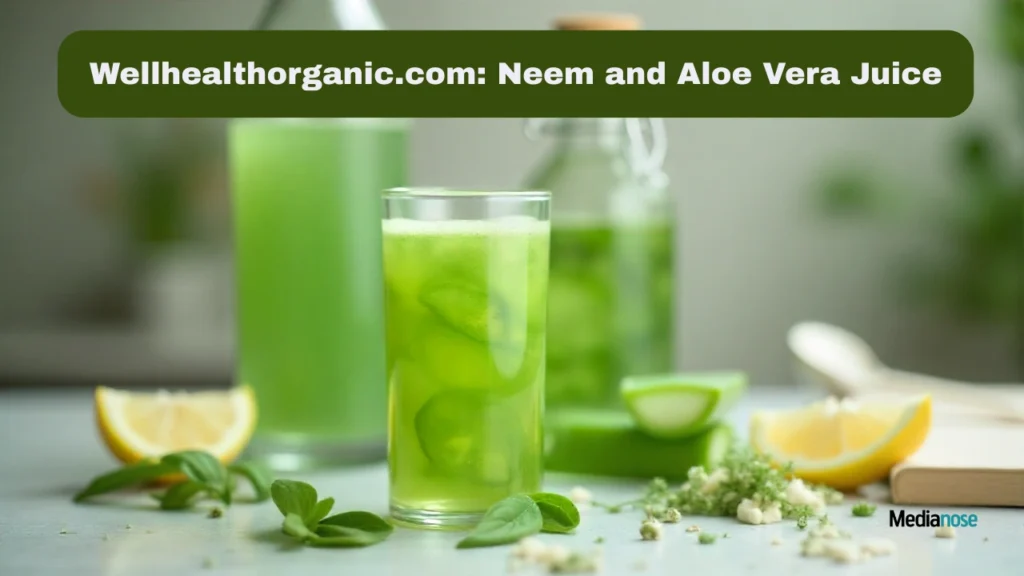 wellhealthorganic.com neem and aloe vera juice for detox and immunity
