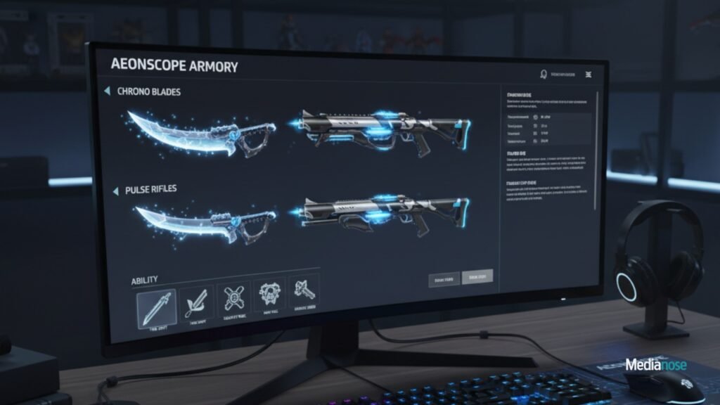 game-aeonscope-digital-dashboards-displaying-new-weapons-ranking-charts