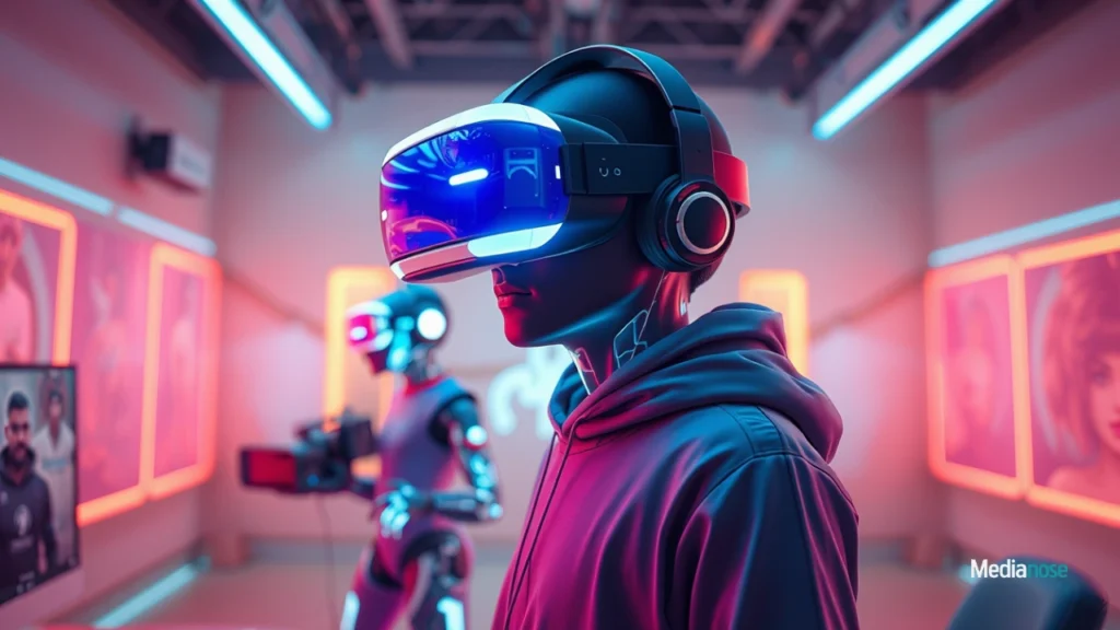 tgarchirvetech-gaming-gamers-wearing-vr-headsets-exploring-a-fully-immersive-digital-world