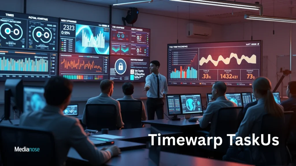 timewarp-taskus-transparent-digital-board-reviewing-attendance-analytics