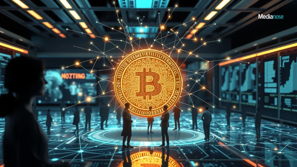 life2vec coin surrounded by neural network lines interpreting human behavior