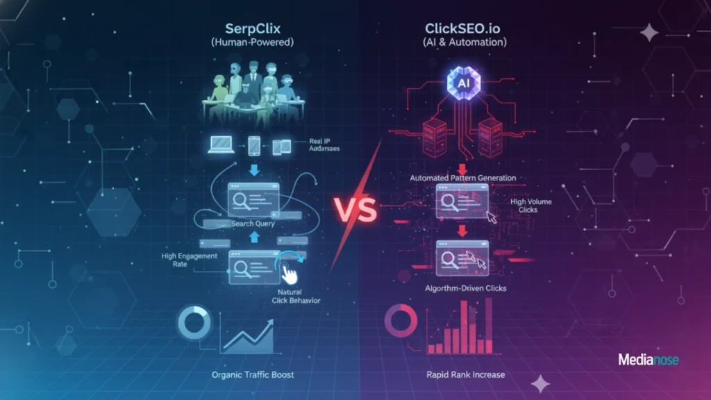 serpclix vs clickseo.io workflow of two ctr tools step by step