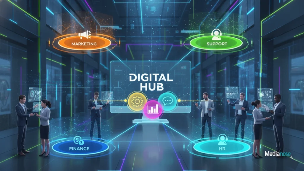 tanzohub digital hub connecting multiple business departments