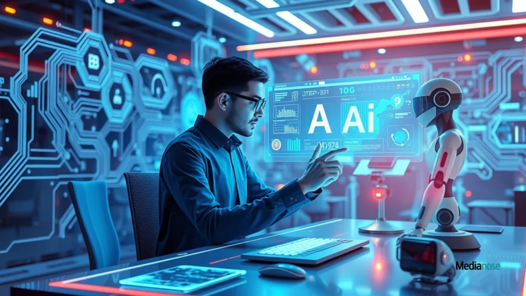 thetechnotrick com person working with robots and ai