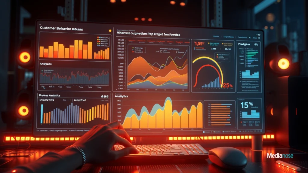 iasweshoz1 ai-powered dashboard filled with predictive analytics, behavior graphs