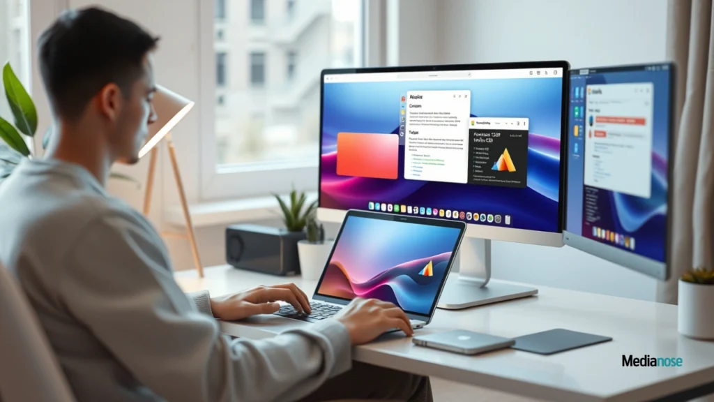 refixs2.5.8a update user comfortably working on a laptop or desktop with multiple apps