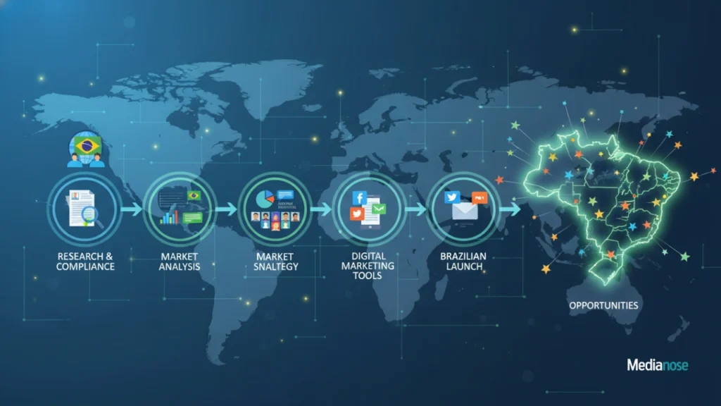 web can4brazil step-by-step digital roadmap guiding a business toward the brazilian market